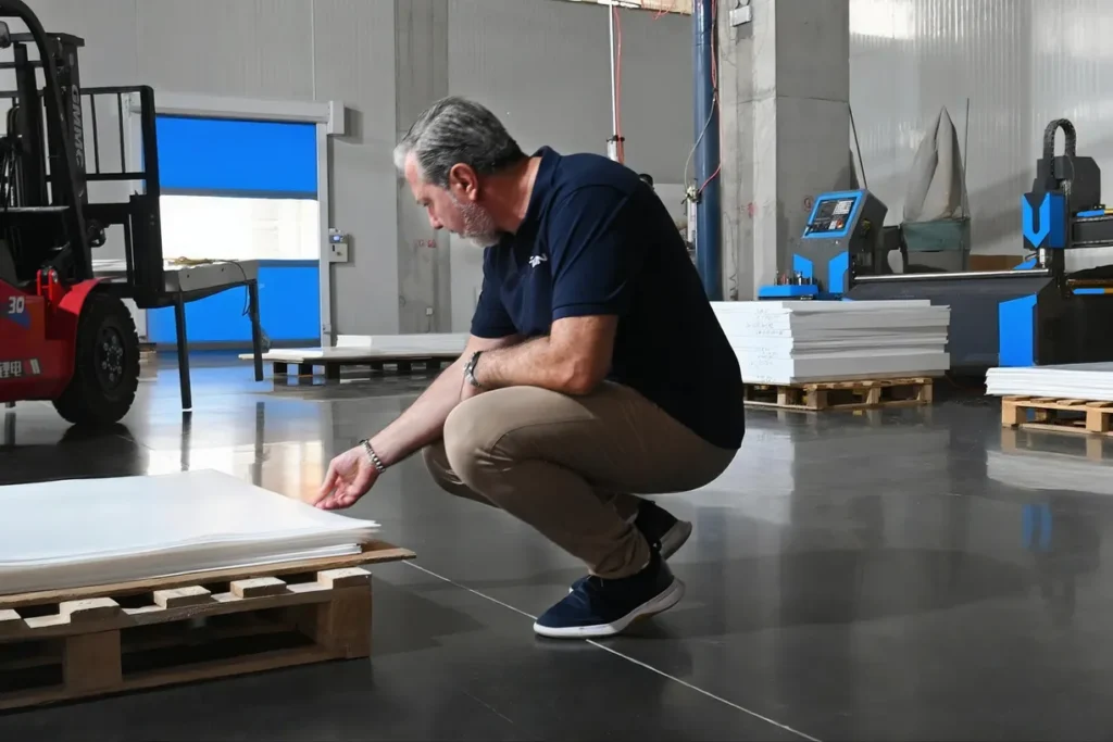 skived ptfe sheets visual check